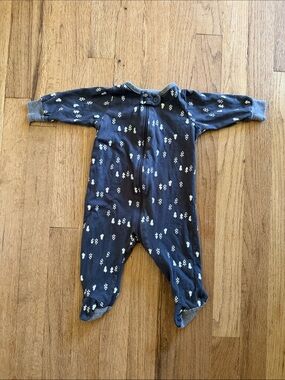 Gerber Baby Pine Tree Forest Footie Sleeper Cotton Pajama size 0-3 Months